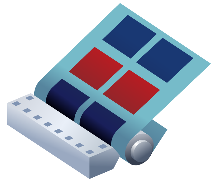 Intermittent and stripe coating using different types of slurry